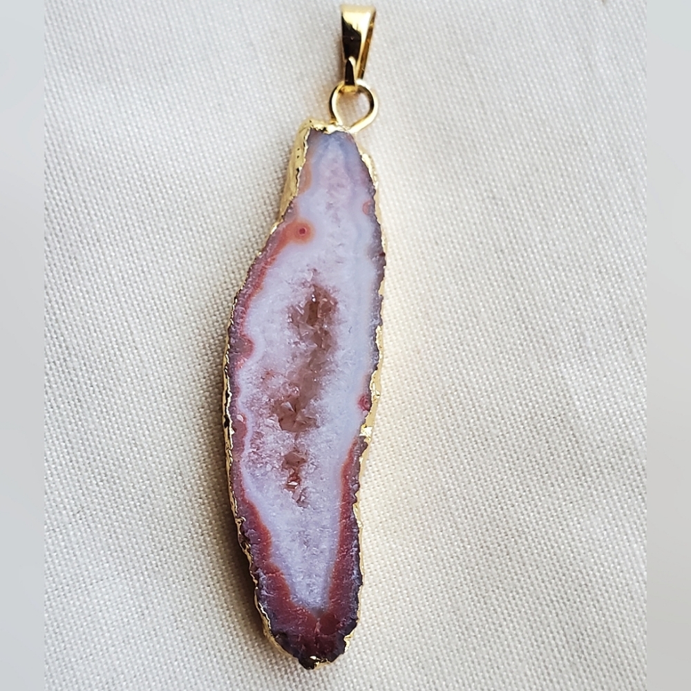 Geode Slice Pendant